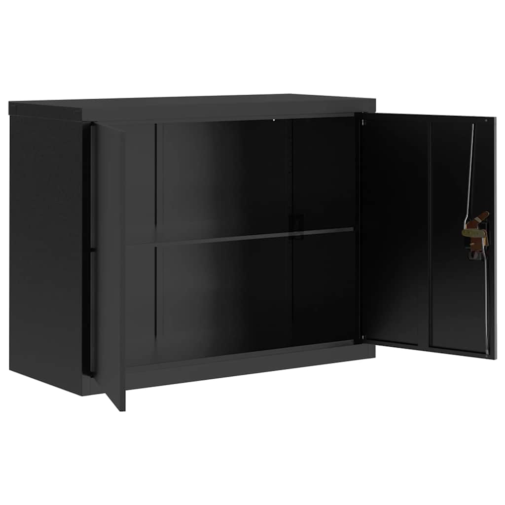 Classeur noir 90x40x70 cm acier