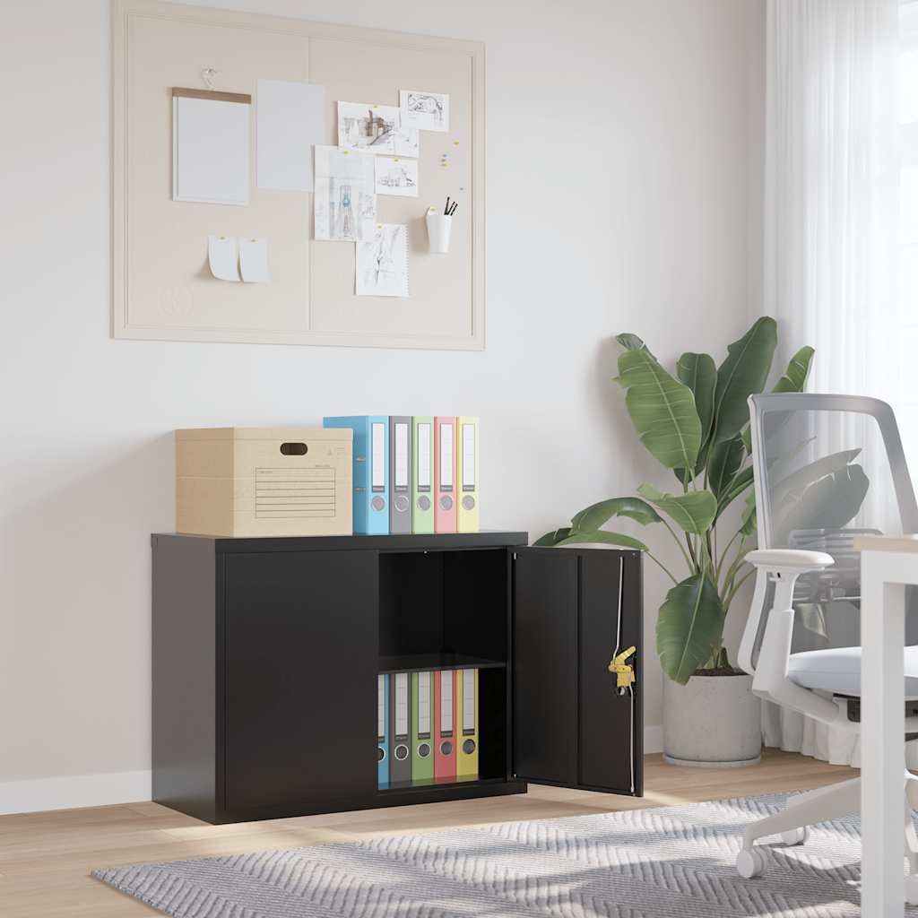 Classeur noir 90x40x70 cm acier - XIOS