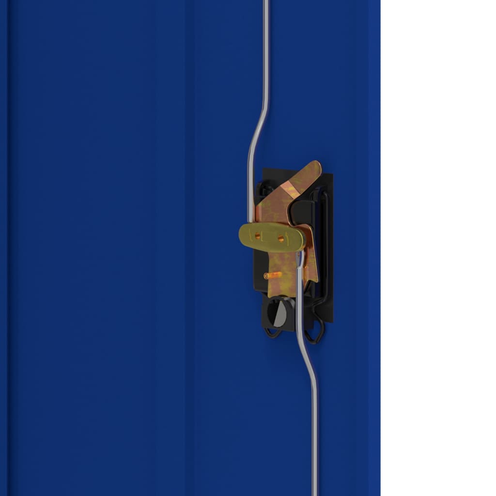 Classeur gris clair et bleu 90x40x70 cm acier - XIOS