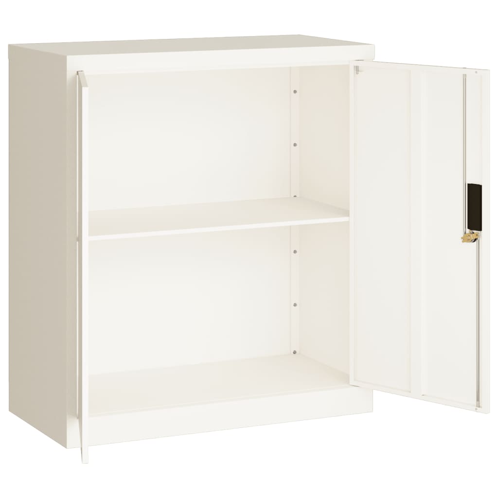 Classeur blanc 79x40x90 cm acier - XIOS