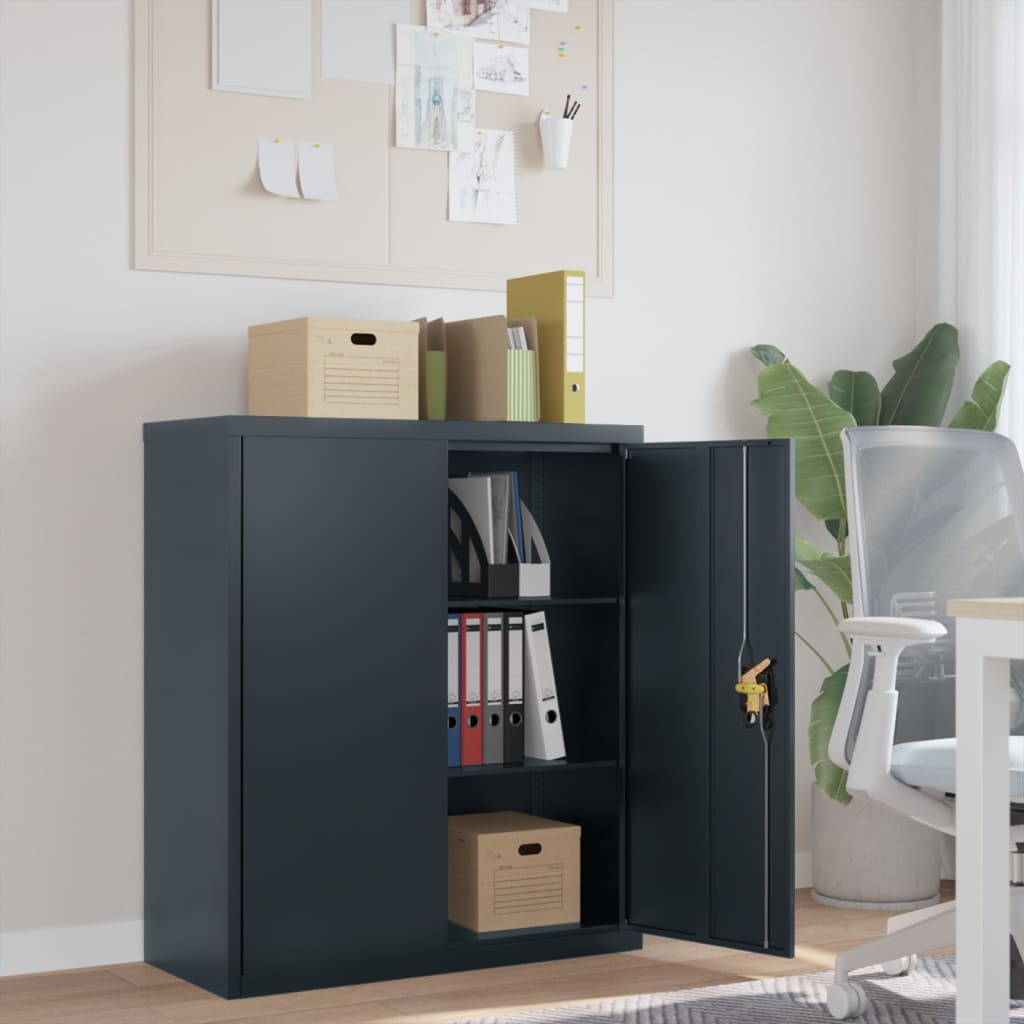 Classeur anthracite 90x40x105 cm acier