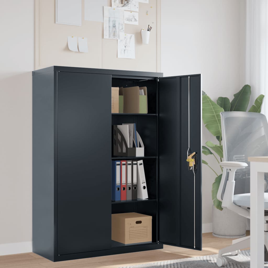 Classeur anthracite 90x40x140 cm acier - XIOS