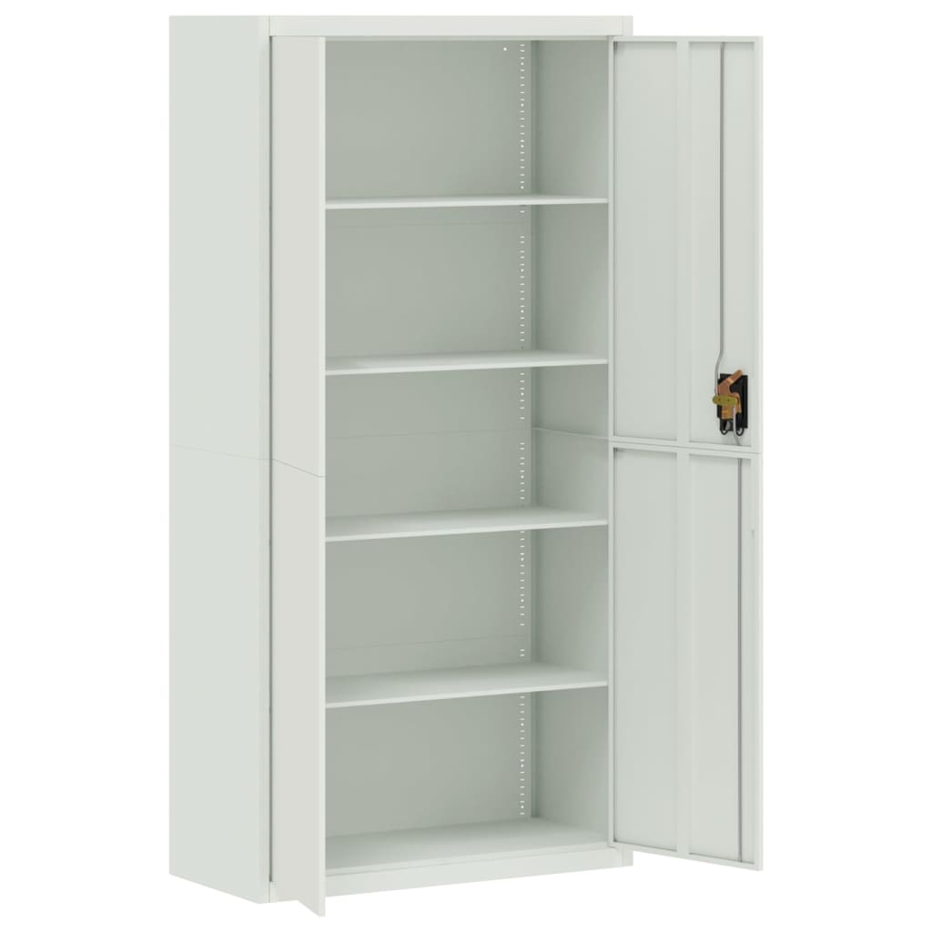 Classeur gris clair 90x40x180 cm acier - XIOS