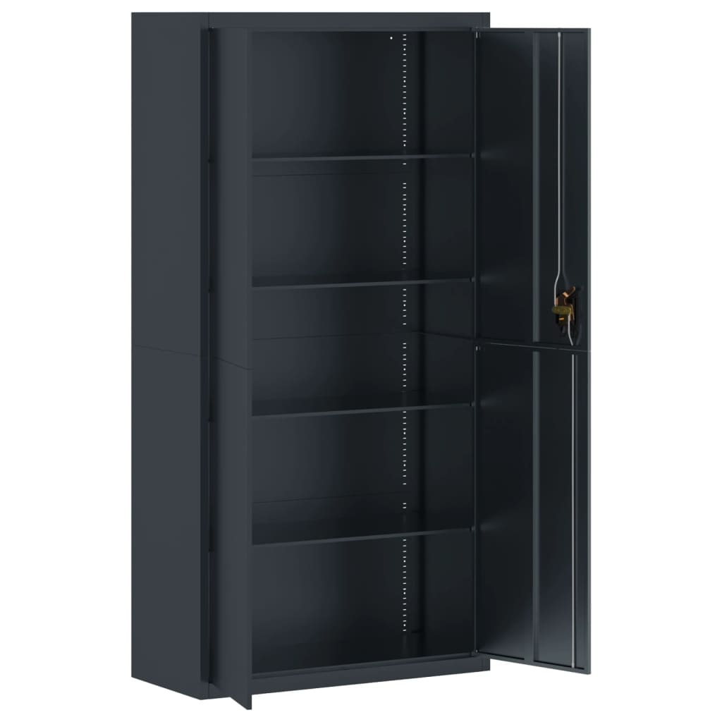 Classeur anthracite 90x40x180 cm Acier