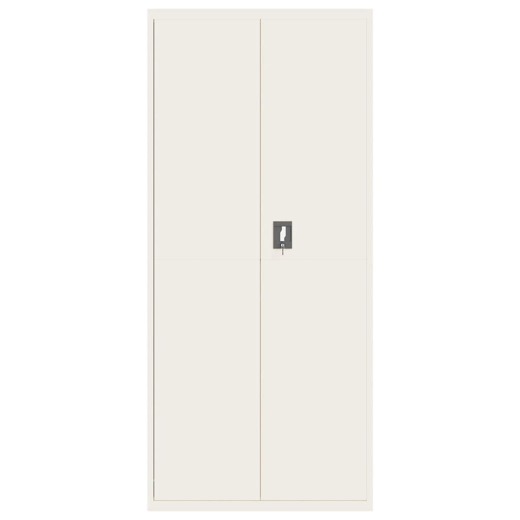 Classeur blanc 90x40x200 cm acier