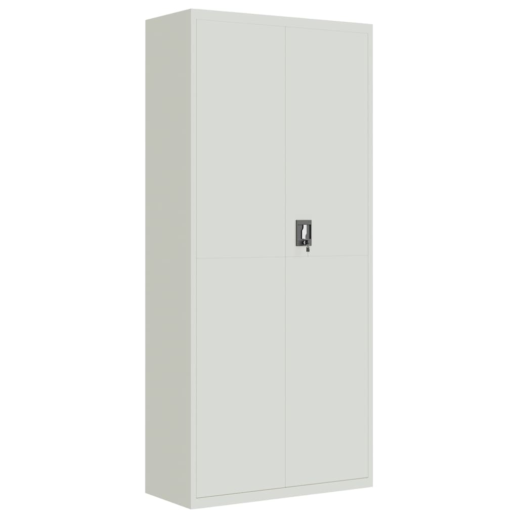 Classeur gris clair 90x40x200 cm acier - XIOS
