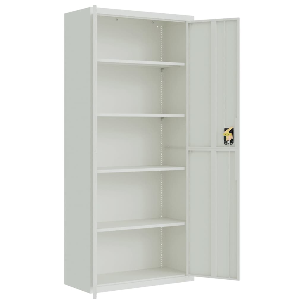 Classeur gris clair 90x40x200 cm acier - XIOS