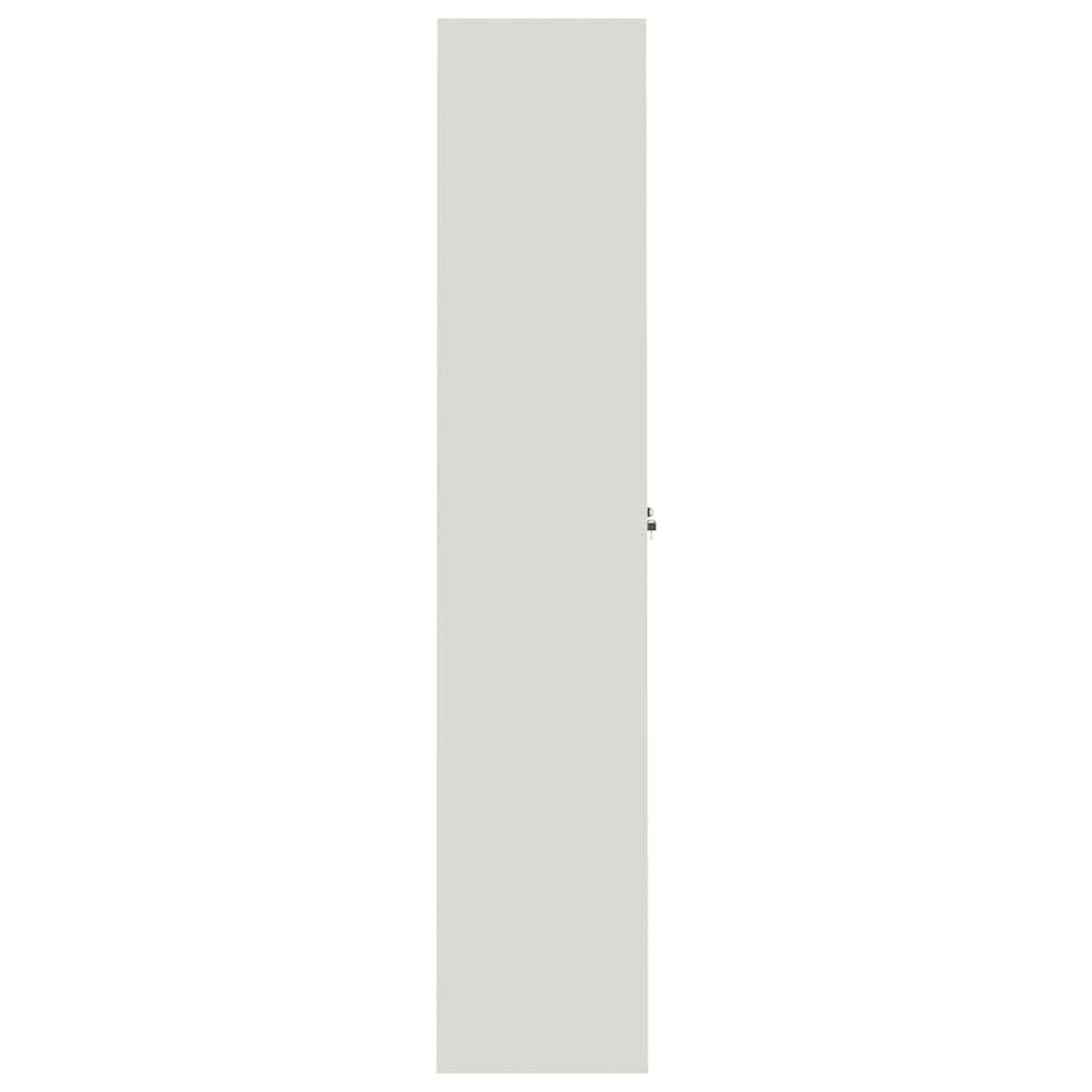 Classeur gris clair 90x40x200 cm acier - XIOS