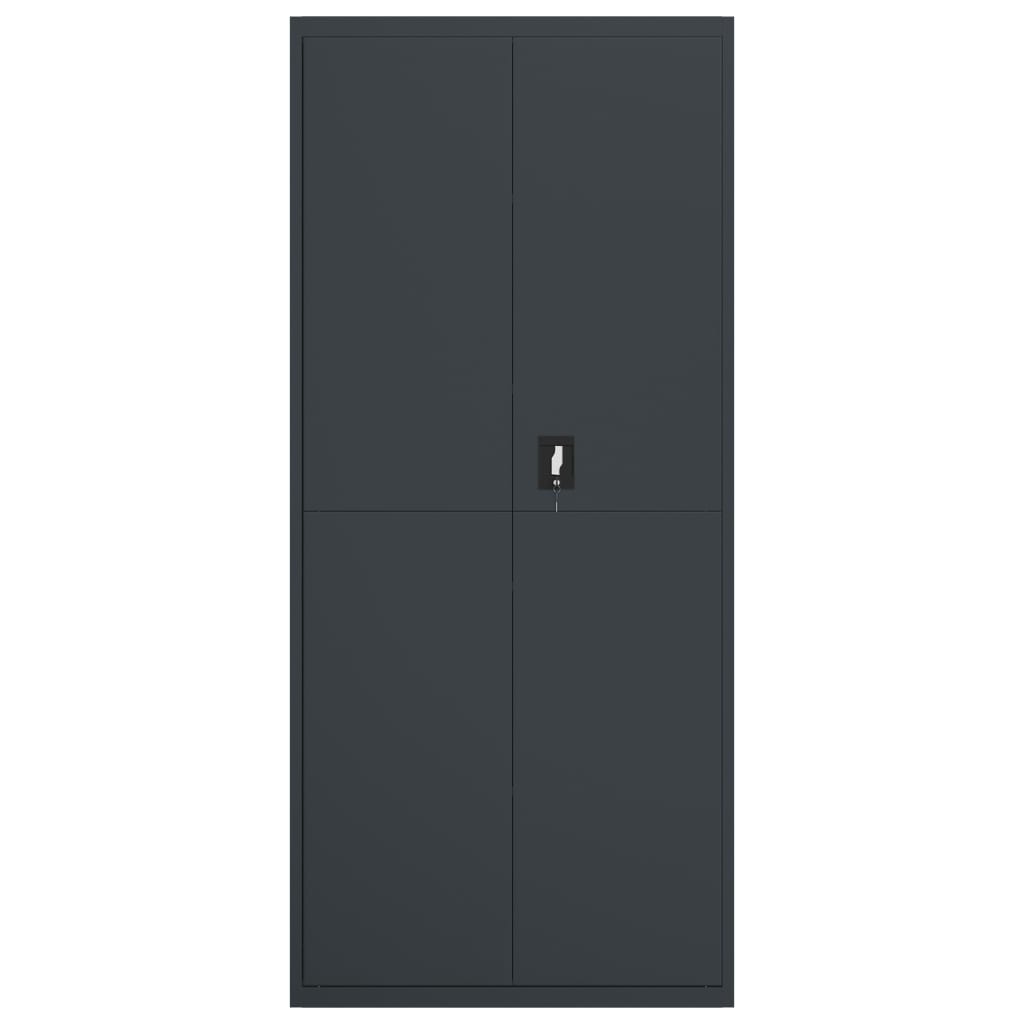 Classeur anthracite 90x40x200 cm Acier