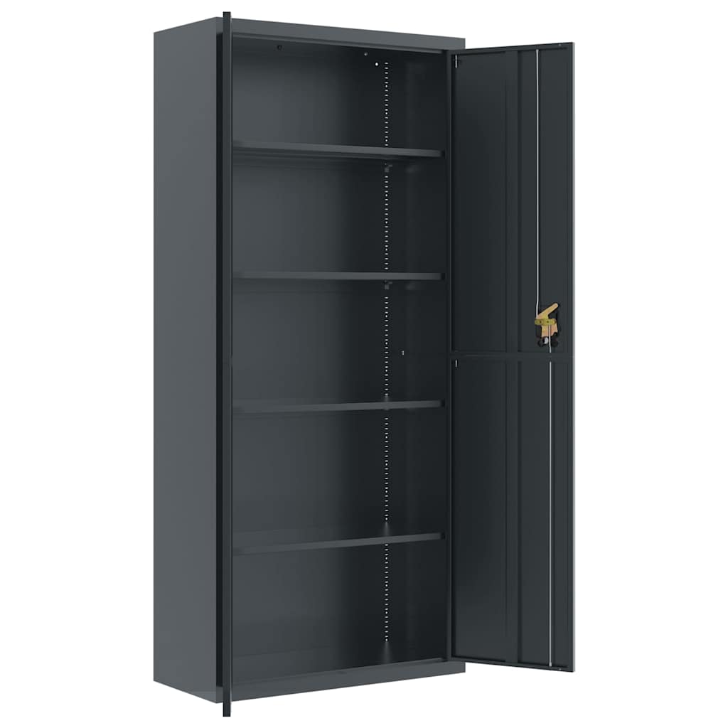 Classeur anthracite 90x40x200 cm Acier