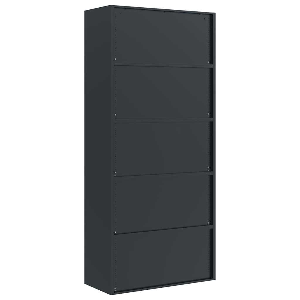 Classeur anthracite 90x40x200 cm Acier
