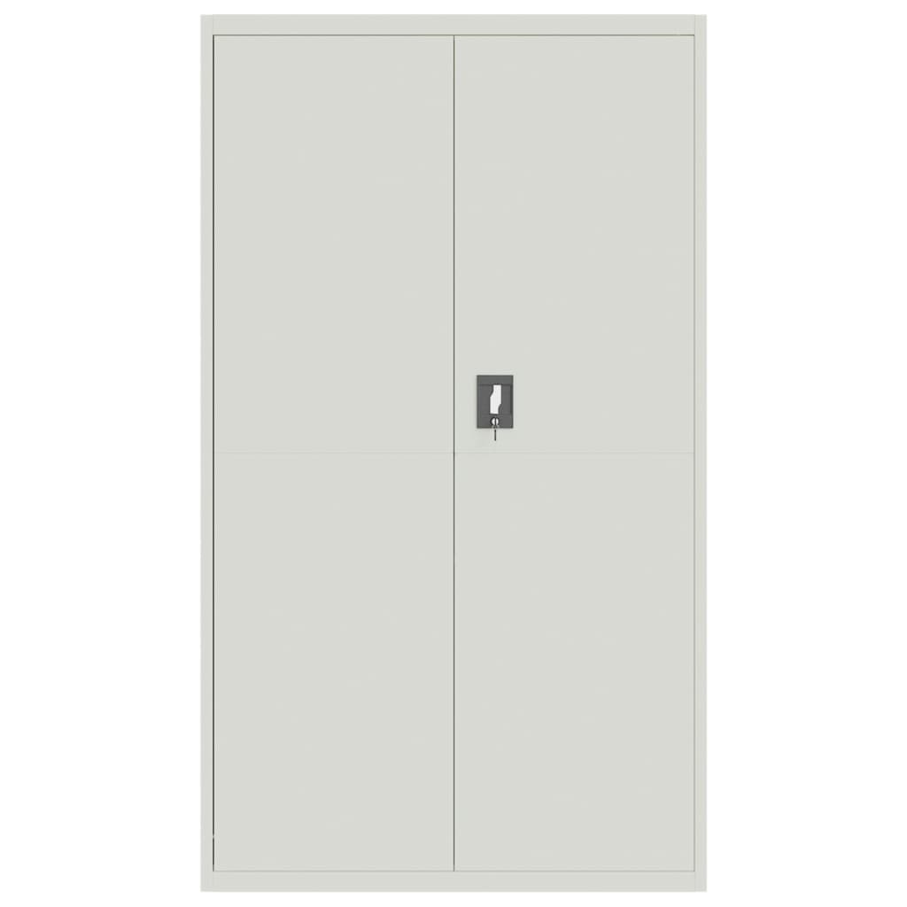 Classeur gris clair 105x40x180 cm acier