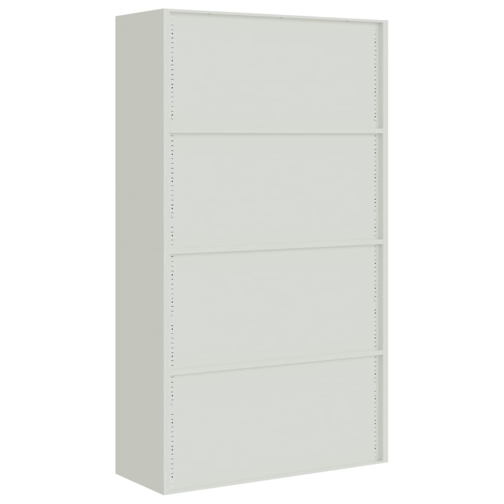 Classeur gris clair 105x40x180 cm acier