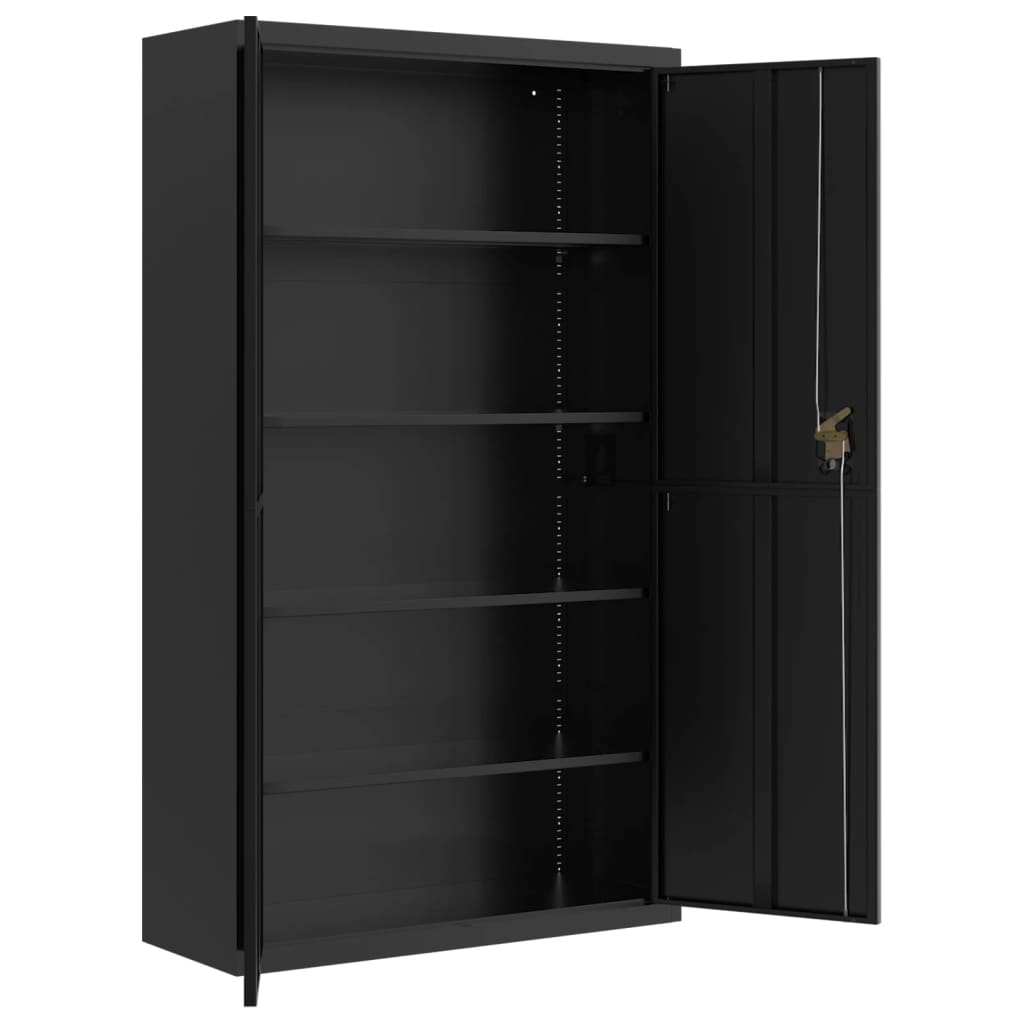 Classeur noir 105x40x180 cm acier