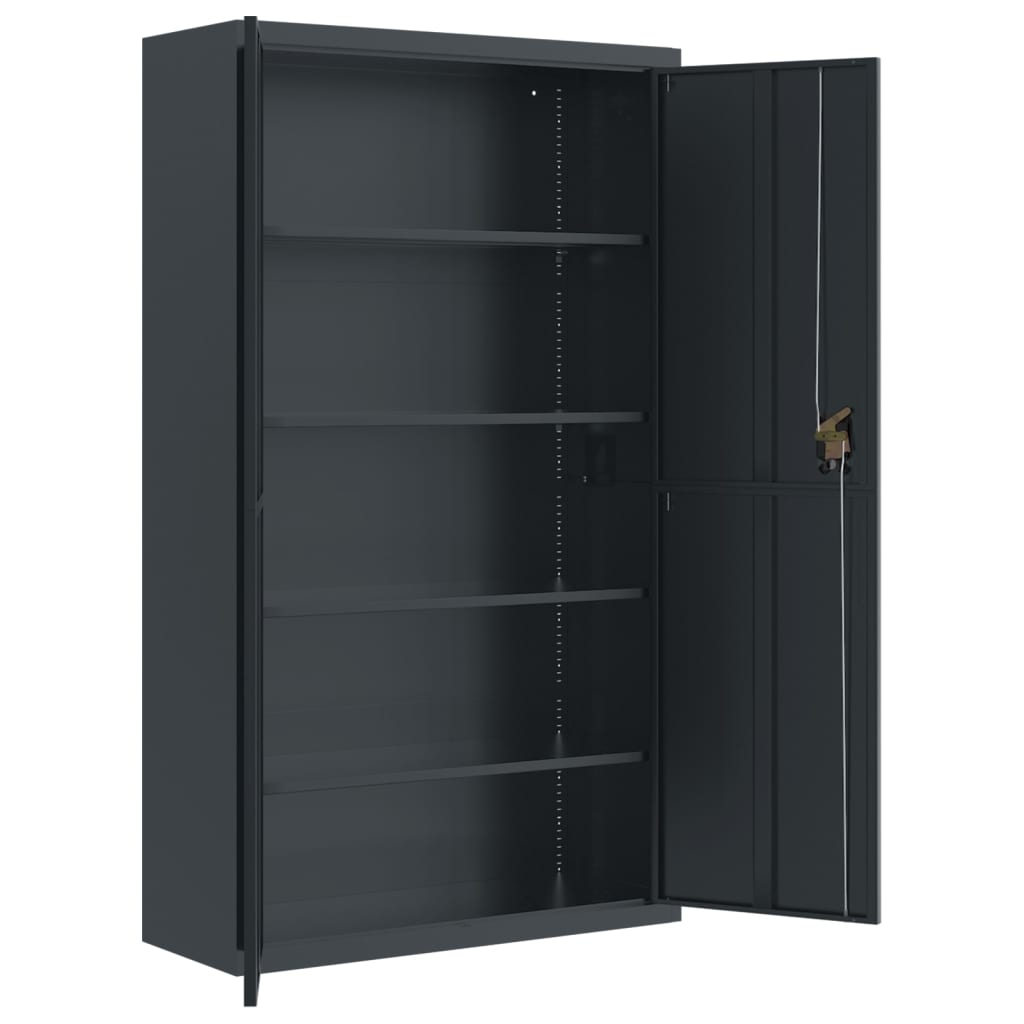 Classeur anthracite 105x40x180 cm acier