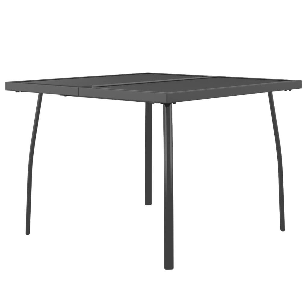 Ensemble à manger de jardin 5 pcs anthracite acier