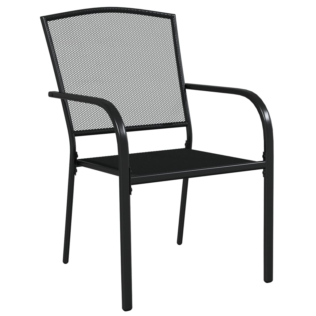Ensemble à manger de jardin 5 pcs anthracite acier