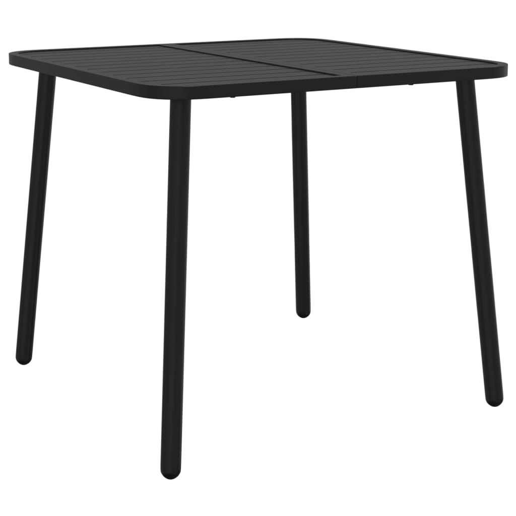 Ensemble à manger de jardin 3 pcs anthracite acier