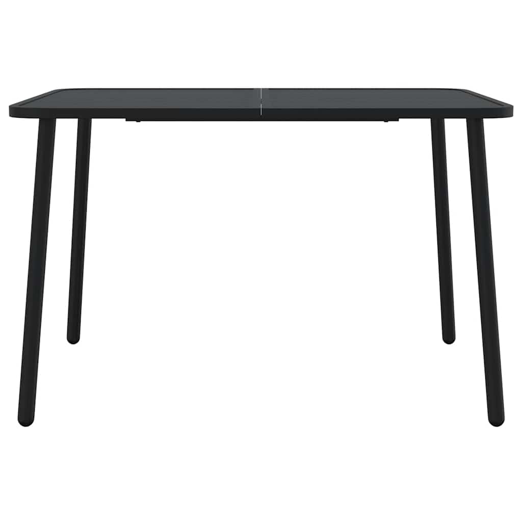Ensemble à manger de jardin 5 pcs anthracite acier