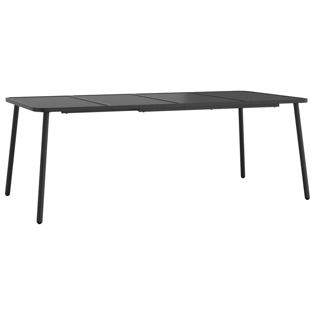 Ensemble à manger de jardin 9 pcs anthracite acier - XIOS