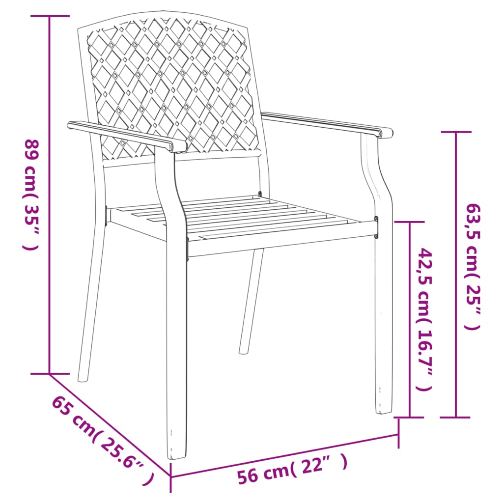 Ensemble à manger de jardin 3 pcs anthracite acier