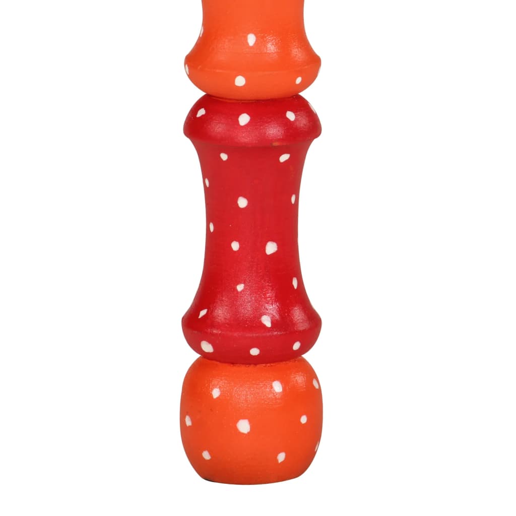 Table basse orange bois de manguier massif peint à la main - XIOS