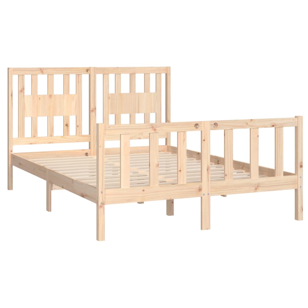 Cadre de lit sans matelas bois de pin massif 120x200 cm - XIOS