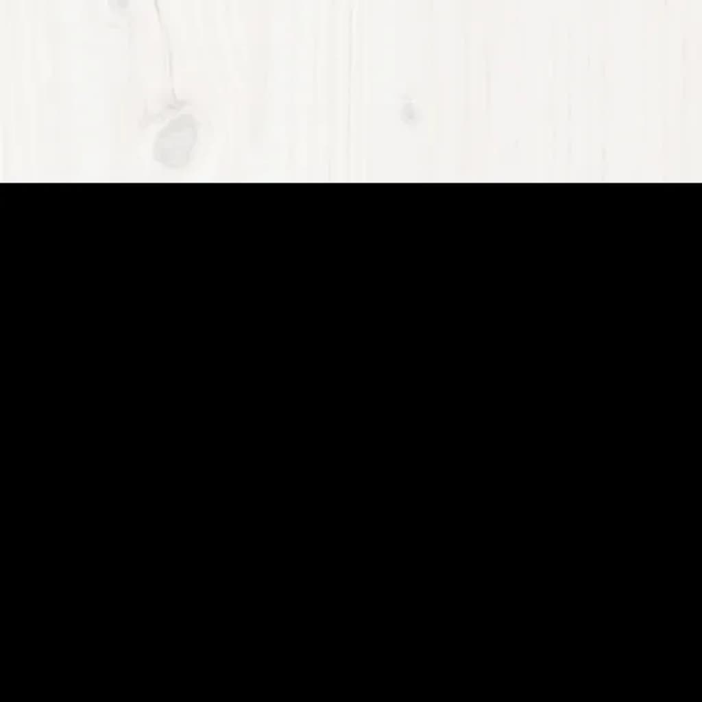 Cadre de lit sans matelas blanc bois de pin massif 120x200 cm - XIOS