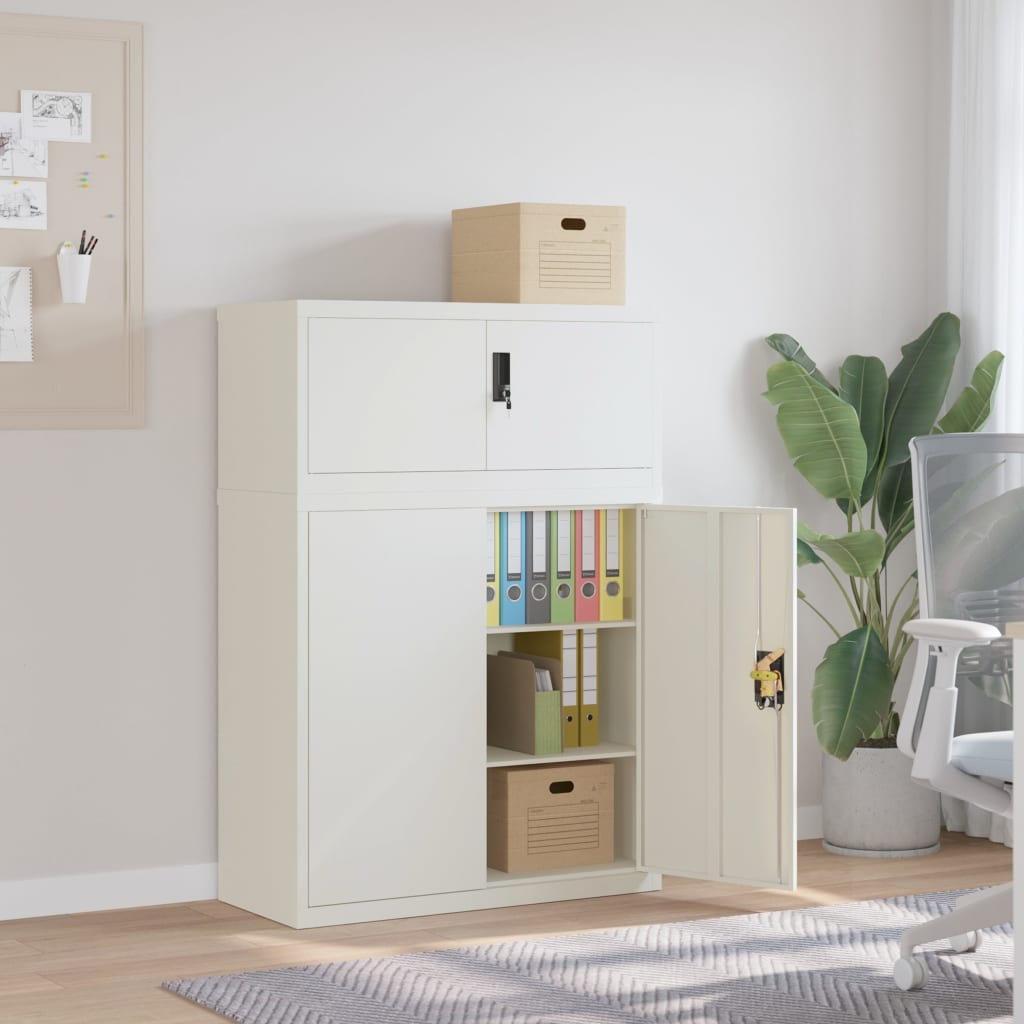 Classeur blanc 90x40x130 cm acier - XIOS