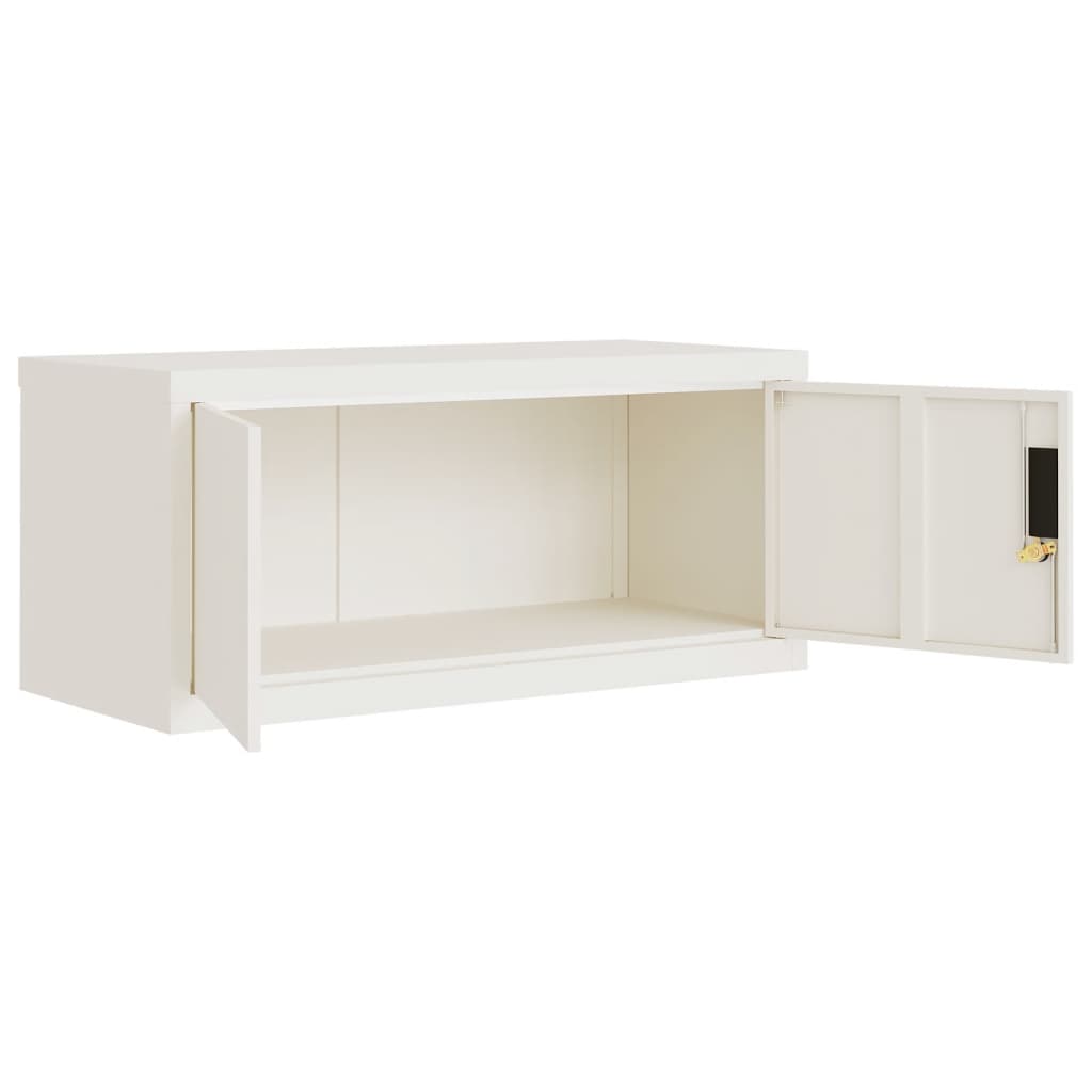 Classeur blanc 90x40x145 cm acier - XIOS