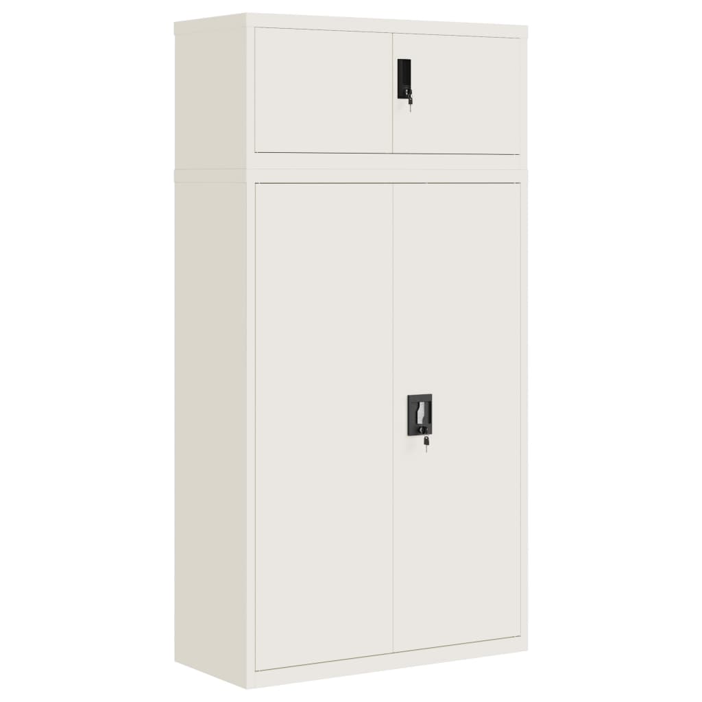 Classeur blanc 90x40x180 cm acier
