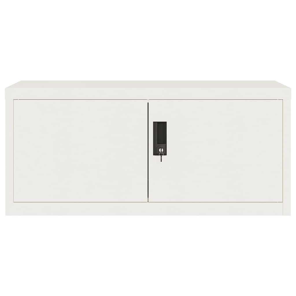 Classeur blanc 90x40x180 cm acier