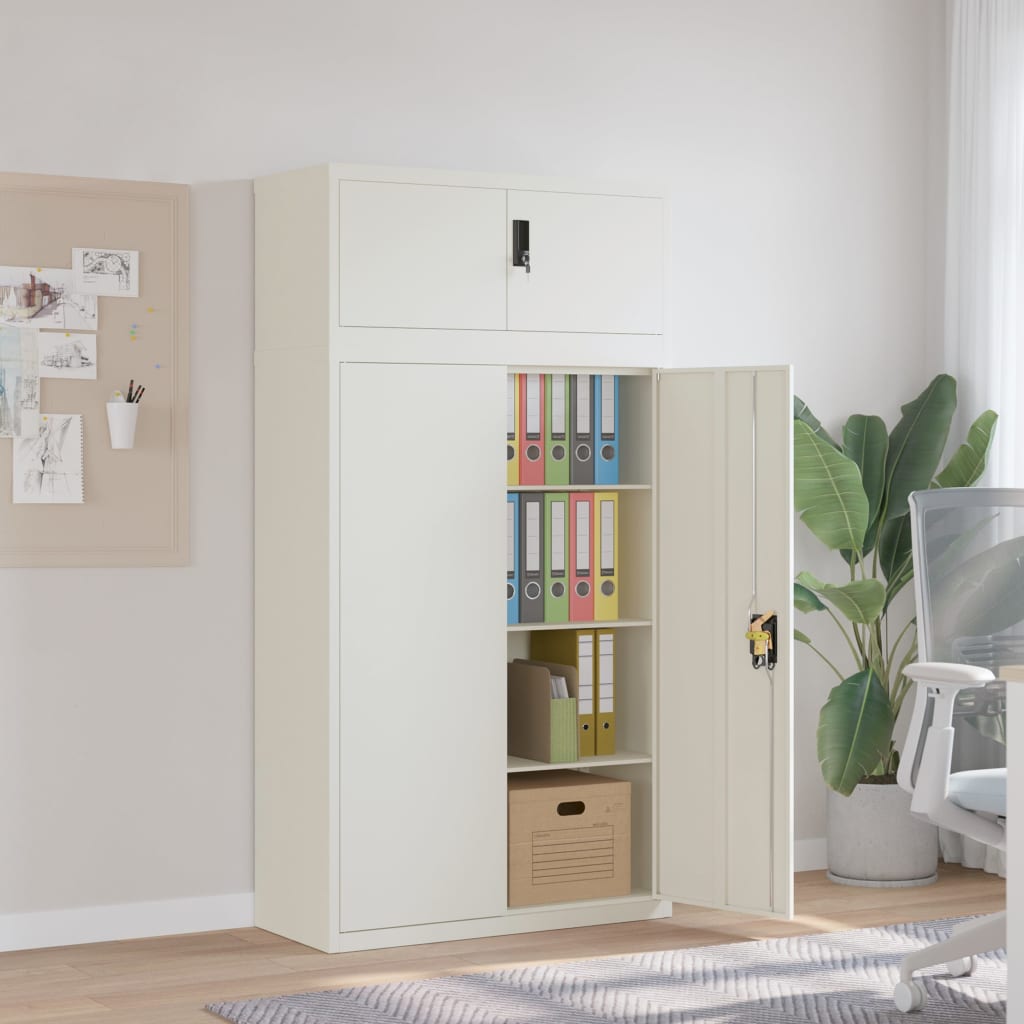 Classeur blanc 90x40x180 cm acier - XIOS