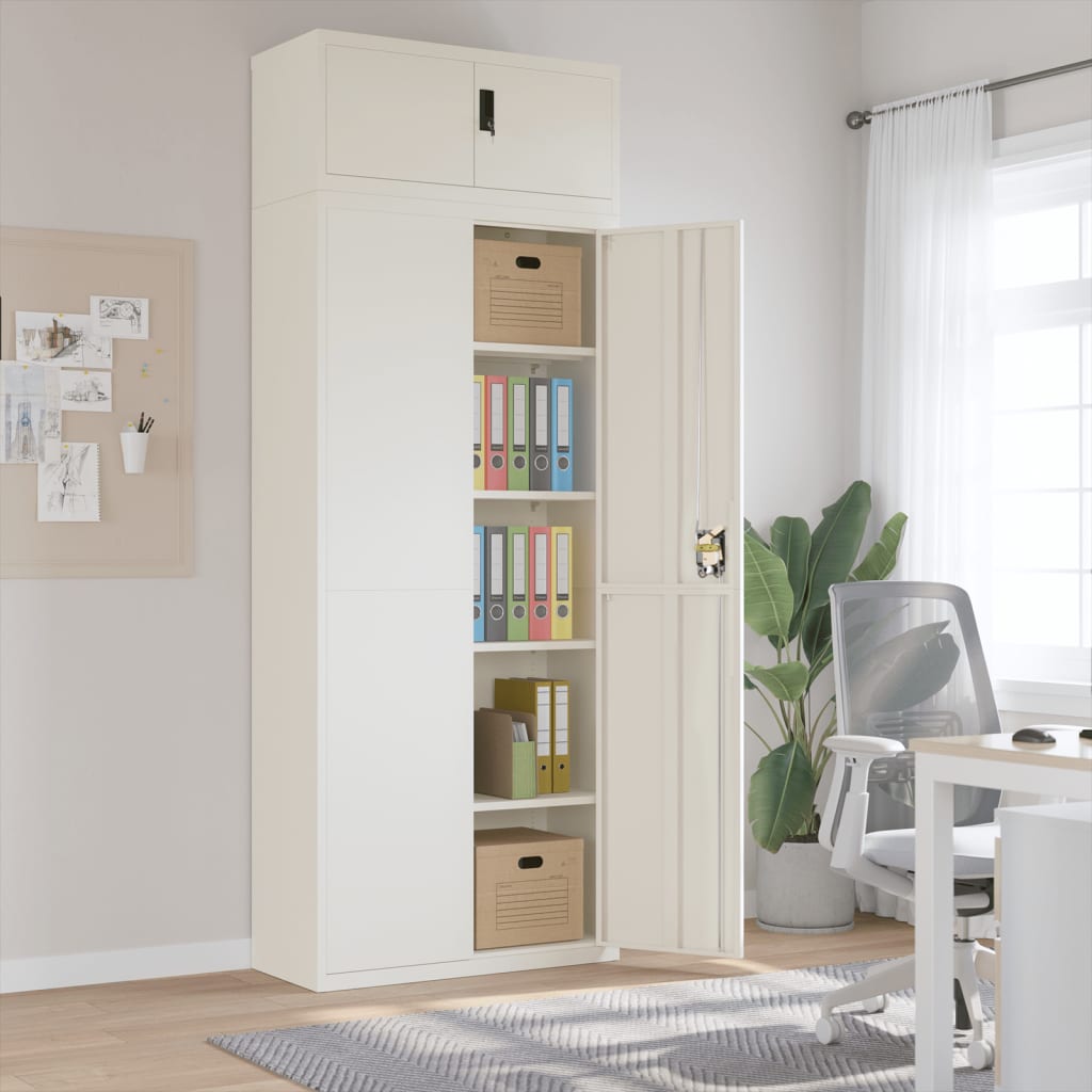 Classeur blanc 90x40x240 cm acier - XIOS