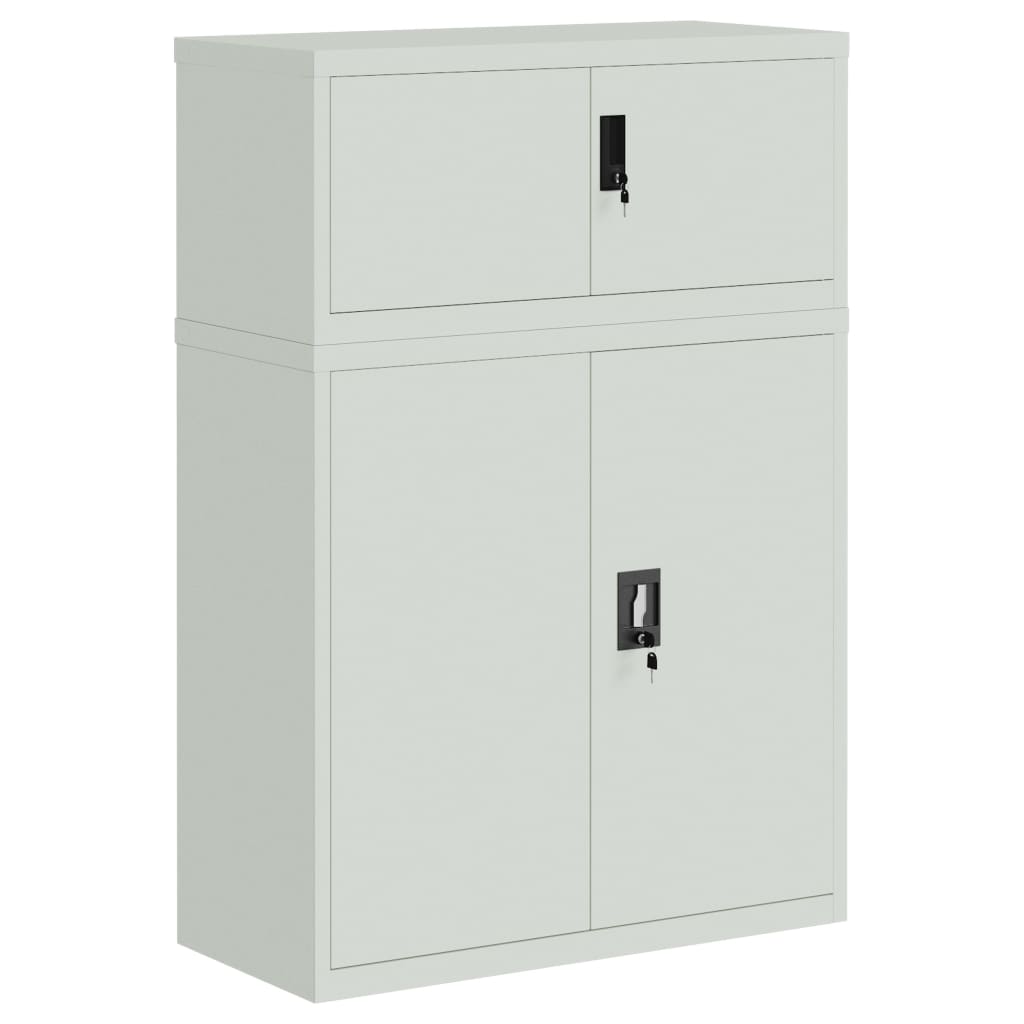 Classeur gris clair 90x40x130 cm acier - XIOS