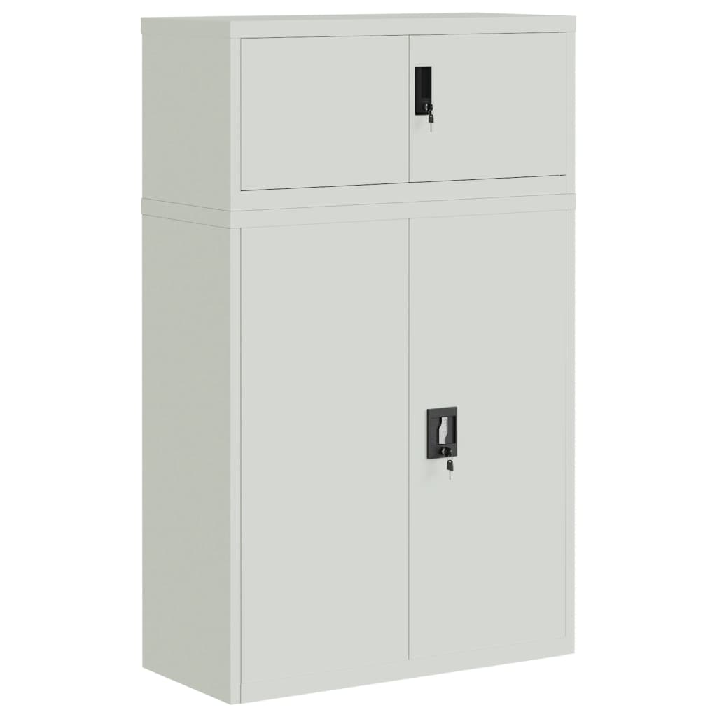 Classeur gris clair 90x40x145 cm acier - XIOS