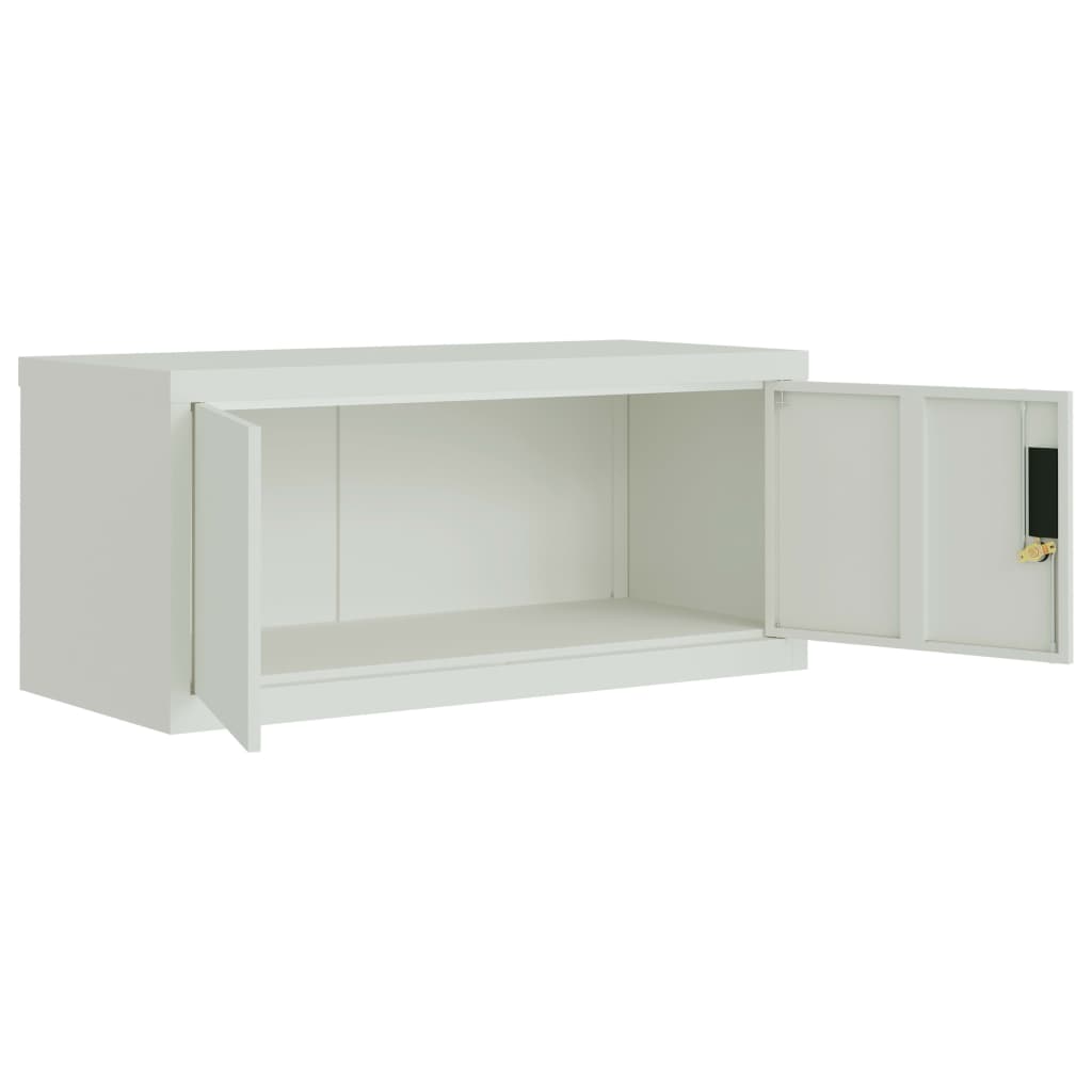 Classeur gris clair 90x40x145 cm acier - XIOS