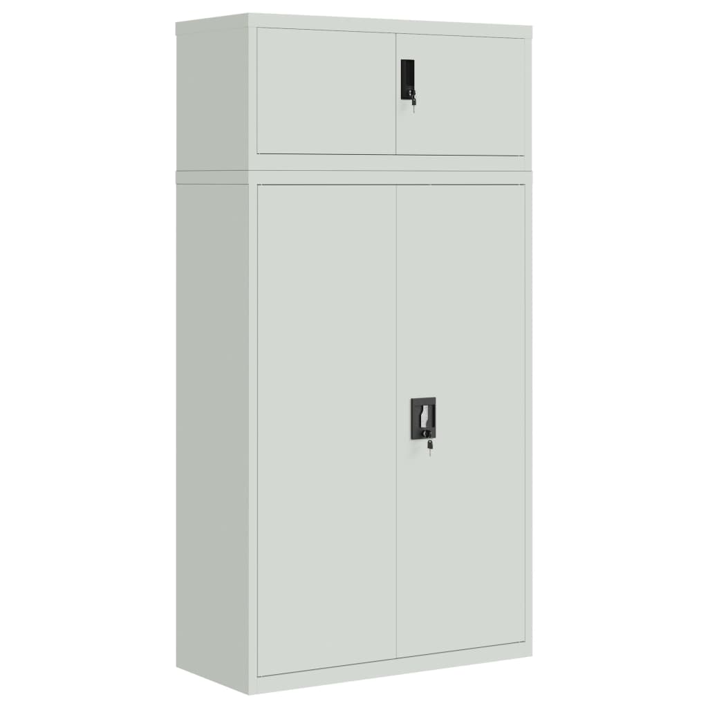 Classeur gris clair 90x40x180 cm acier - XIOS