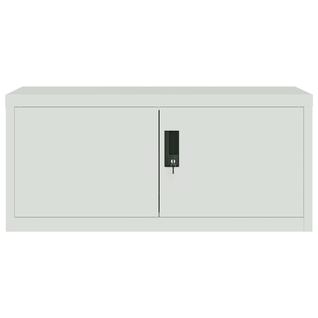 Classeur gris clair 90x40x220 cm acier - XIOS
