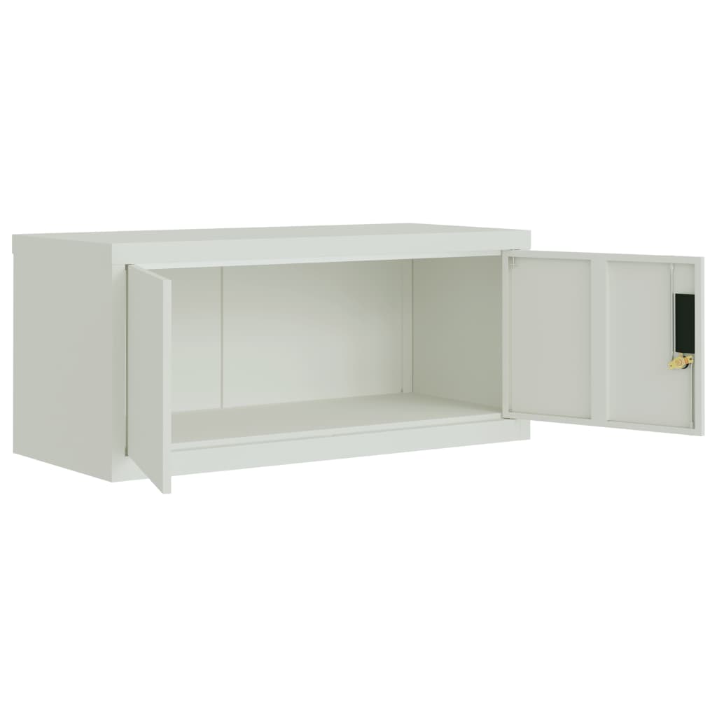 Classeur gris clair 90x40x220 cm acier - XIOS