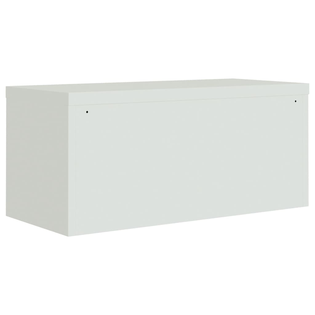 Classeur gris clair 90x40x220 cm acier - XIOS