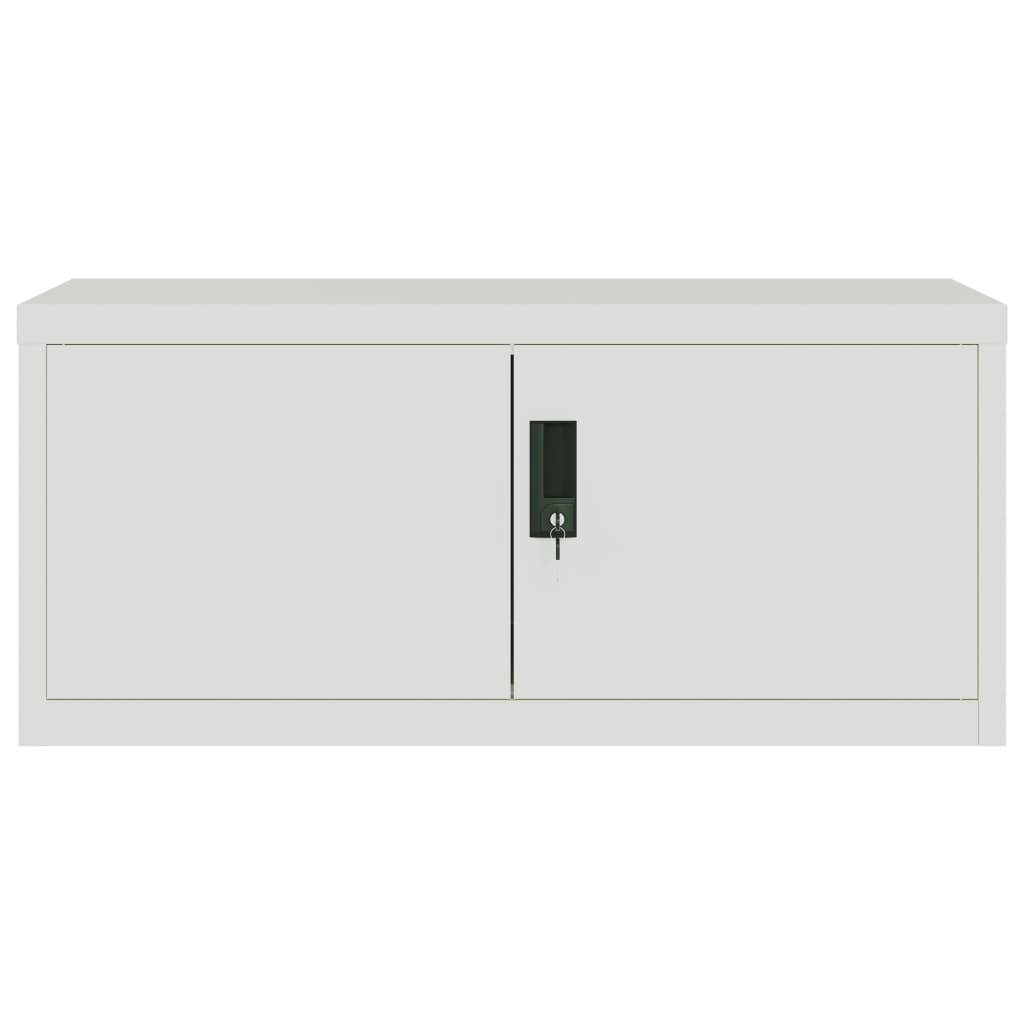 Classeur gris clair 90x40x240 cm acier - XIOS