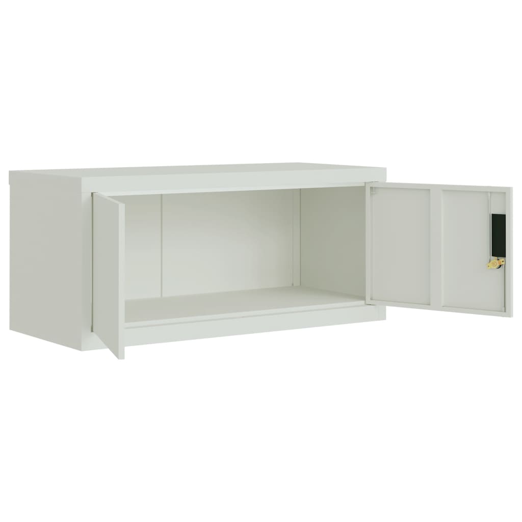 Classeur gris clair 90x40x240 cm acier - XIOS
