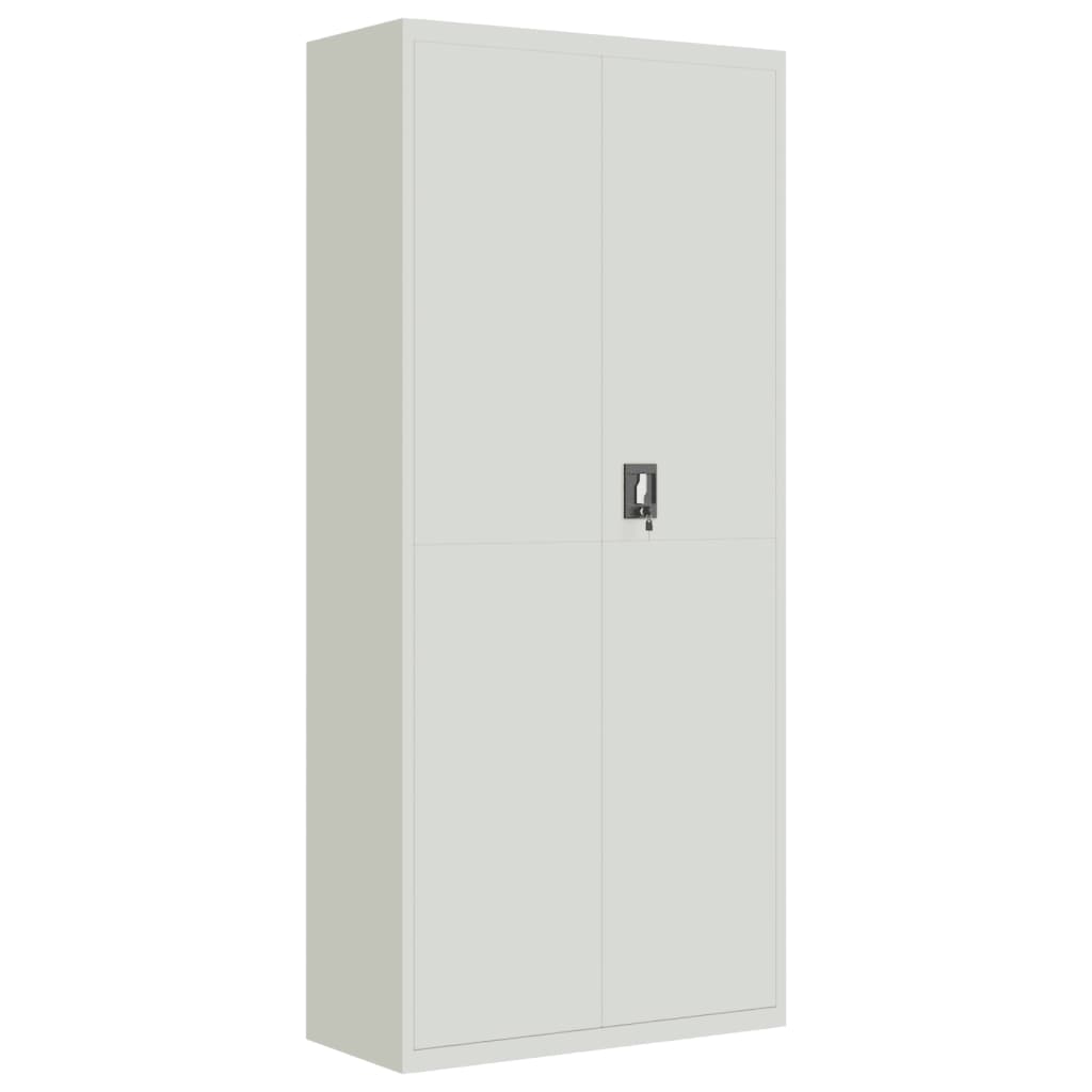 Classeur gris clair 90x40x240 cm acier - XIOS