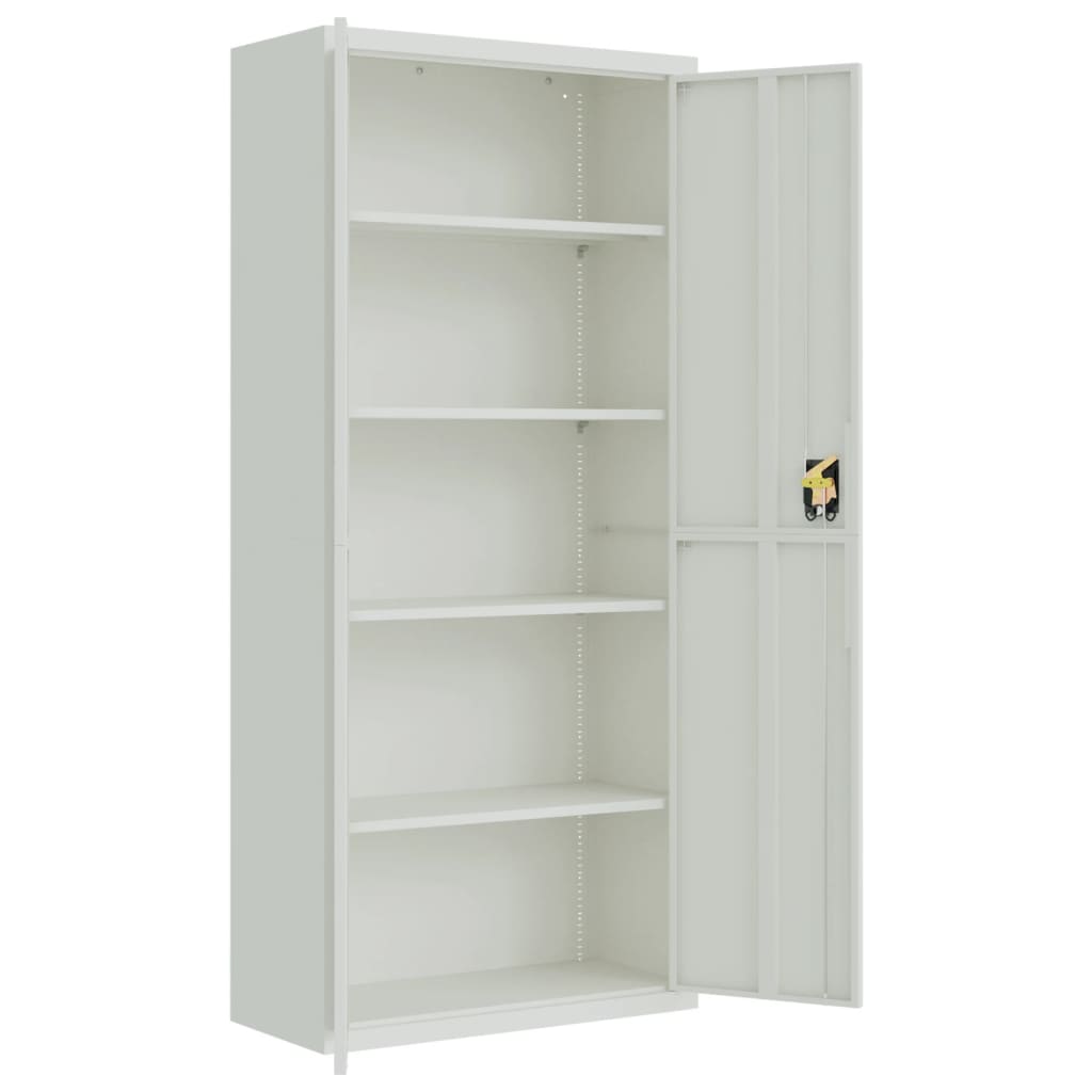 Classeur gris clair 90x40x240 cm acier - XIOS
