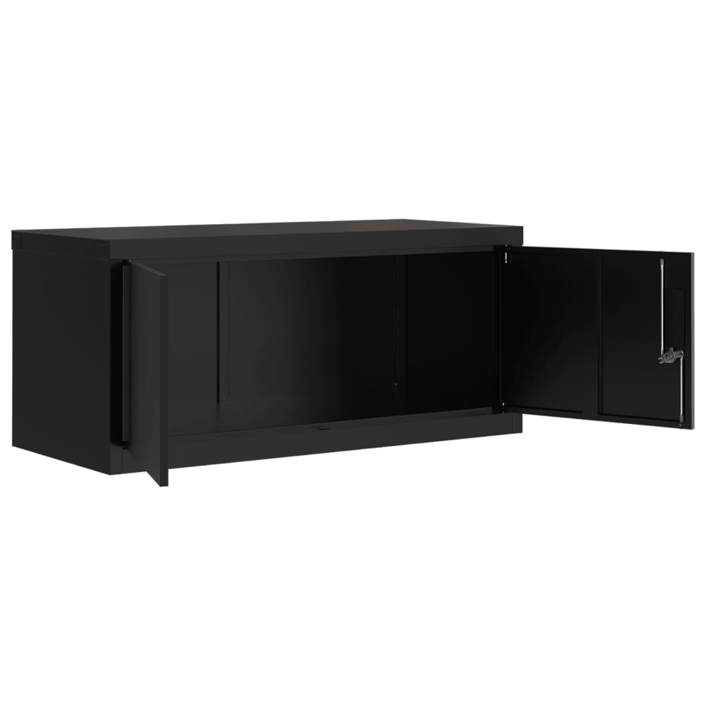 Classeur noir 90x40x130 cm acier - XIOS