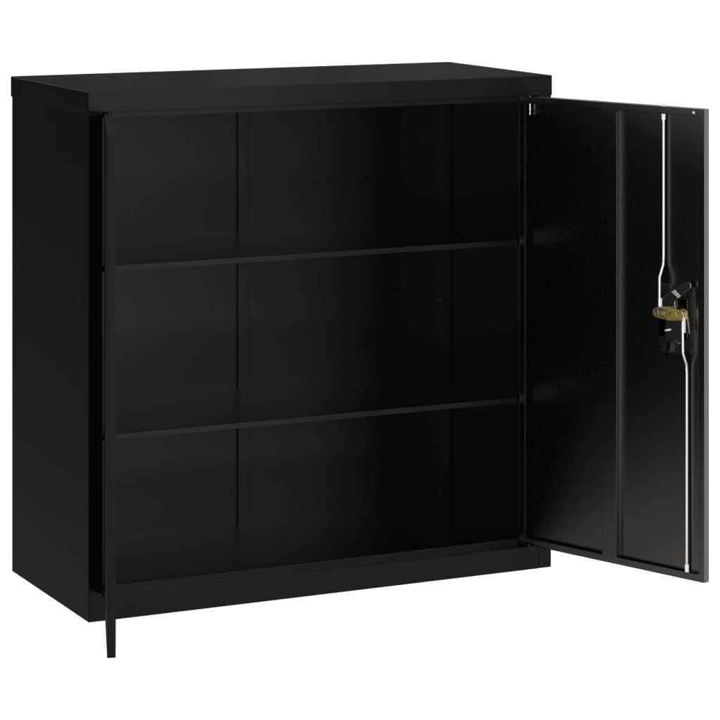 Classeur noir 90x40x130 cm acier - XIOS