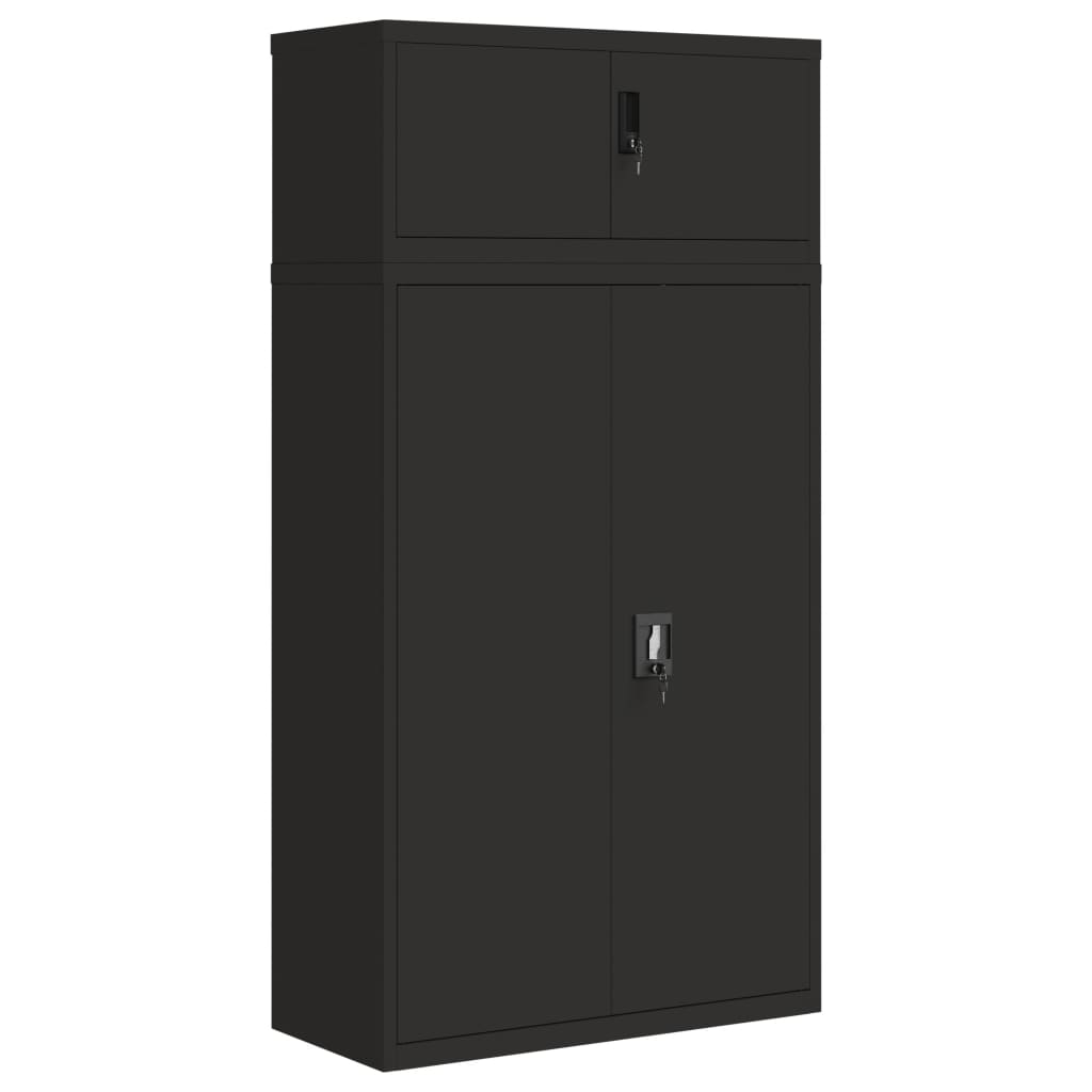 Classeur noir 90x40x180 cm acier - XIOS