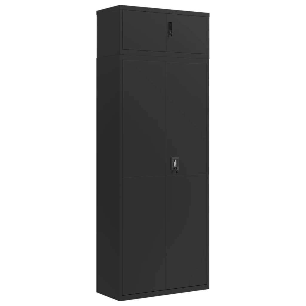 Classeur noir 90x40x240 cm acier - XIOS