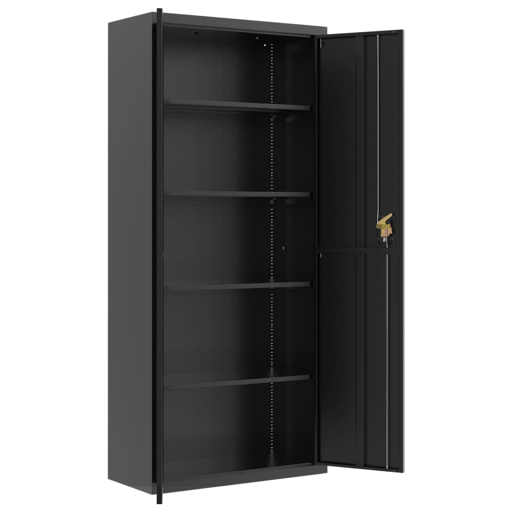 Classeur noir 90x40x240 cm acier - XIOS